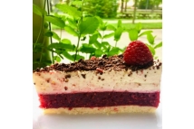 Malinový řez s mascarpone - bez lepku